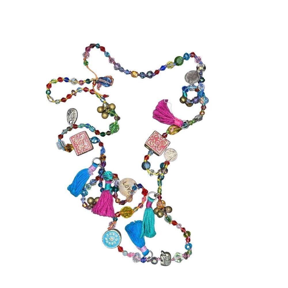 Boutique glass bead layering necklace